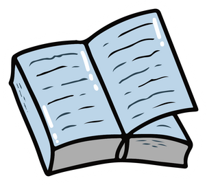 Hand Drawn Book Sticker