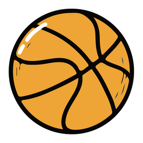 Basketball Doodle Illustration