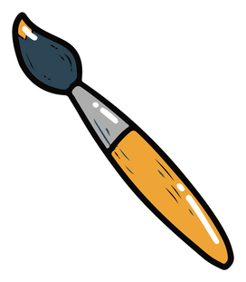Cartoon Paint Brush 